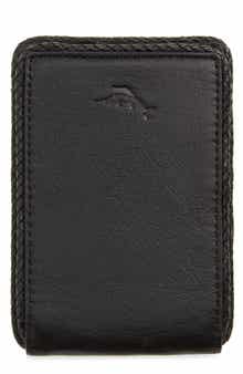 Tommy Bahama Braided Edge Leather Bifold Wallet
