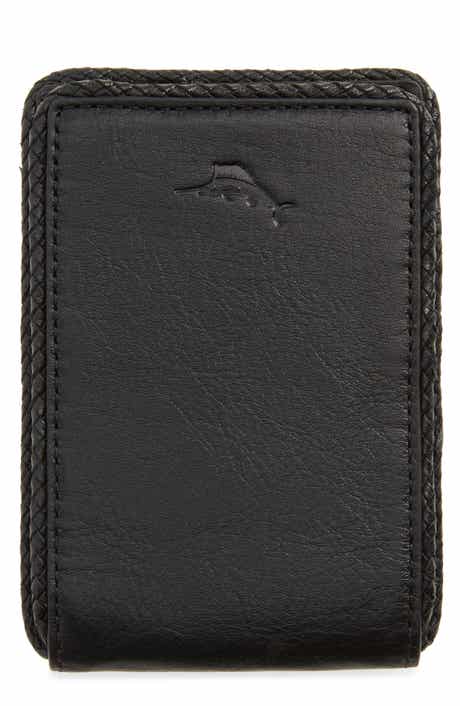 Tommy Bahama Braided Edge Leather Bifold Wallet