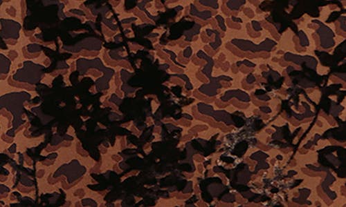 Nasty Gal Leopard Print Floral Devoré Maxi Skirt In Tan