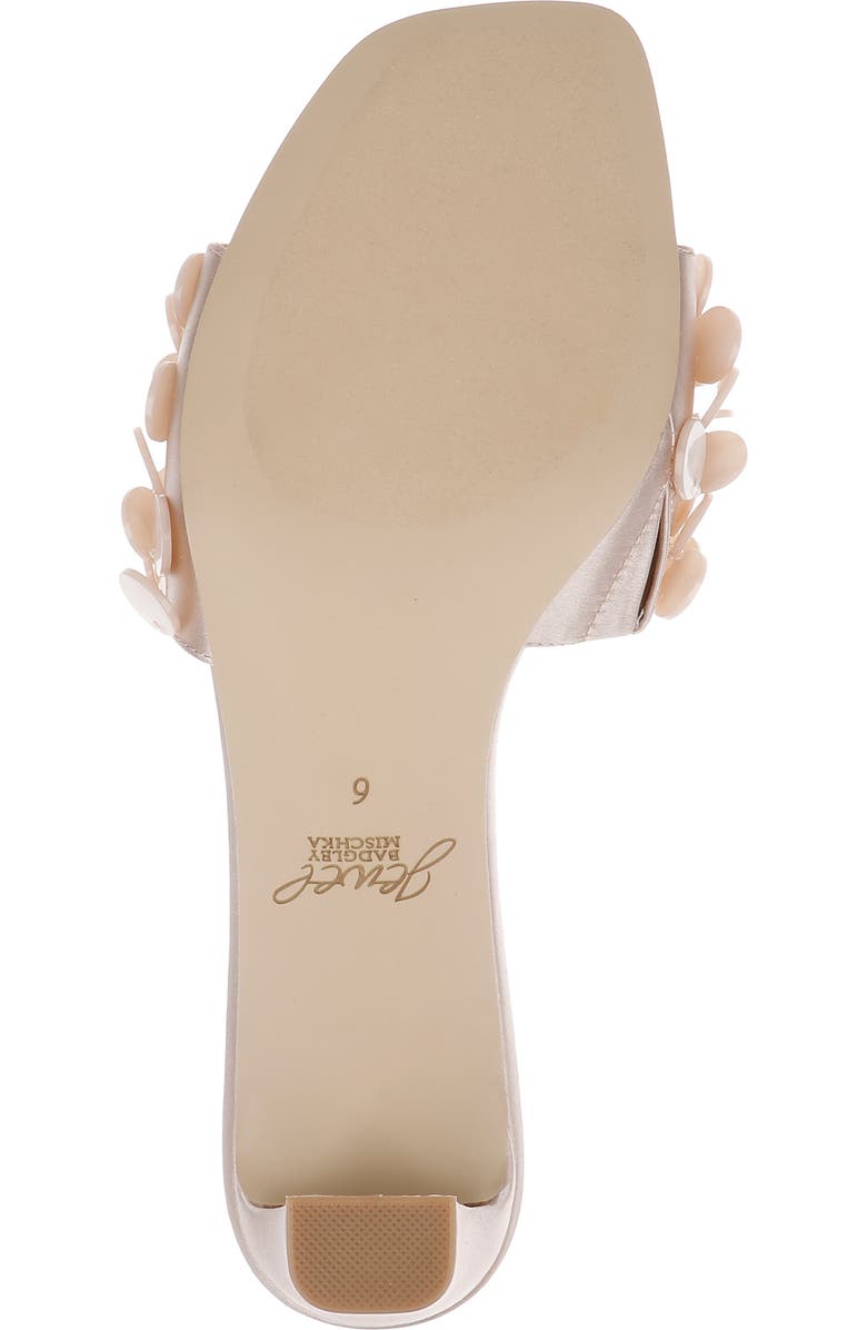 Jewel Badgley Mischka Pacific Block Heel Sandal, Alternate, color, Dark Nude Satin