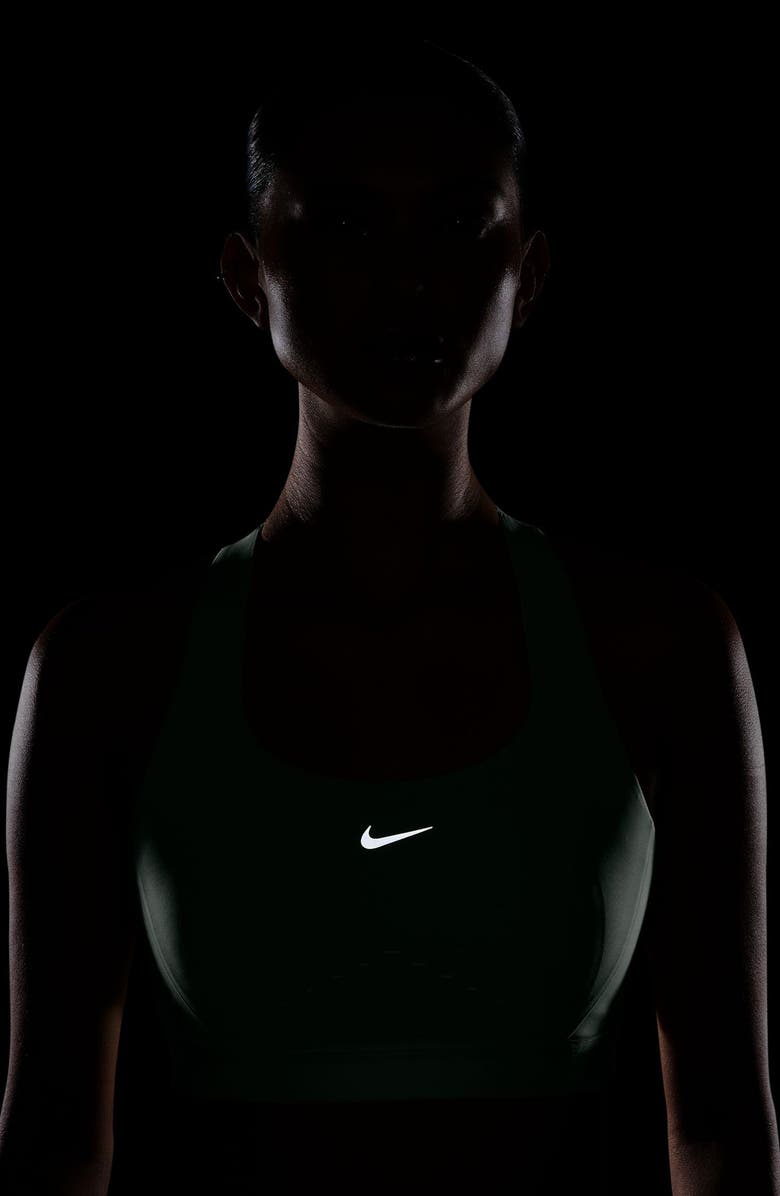 Nike Swift Dri-FIT High Support Sports Bra, Alternate, color, Steam/ Reflective Silver