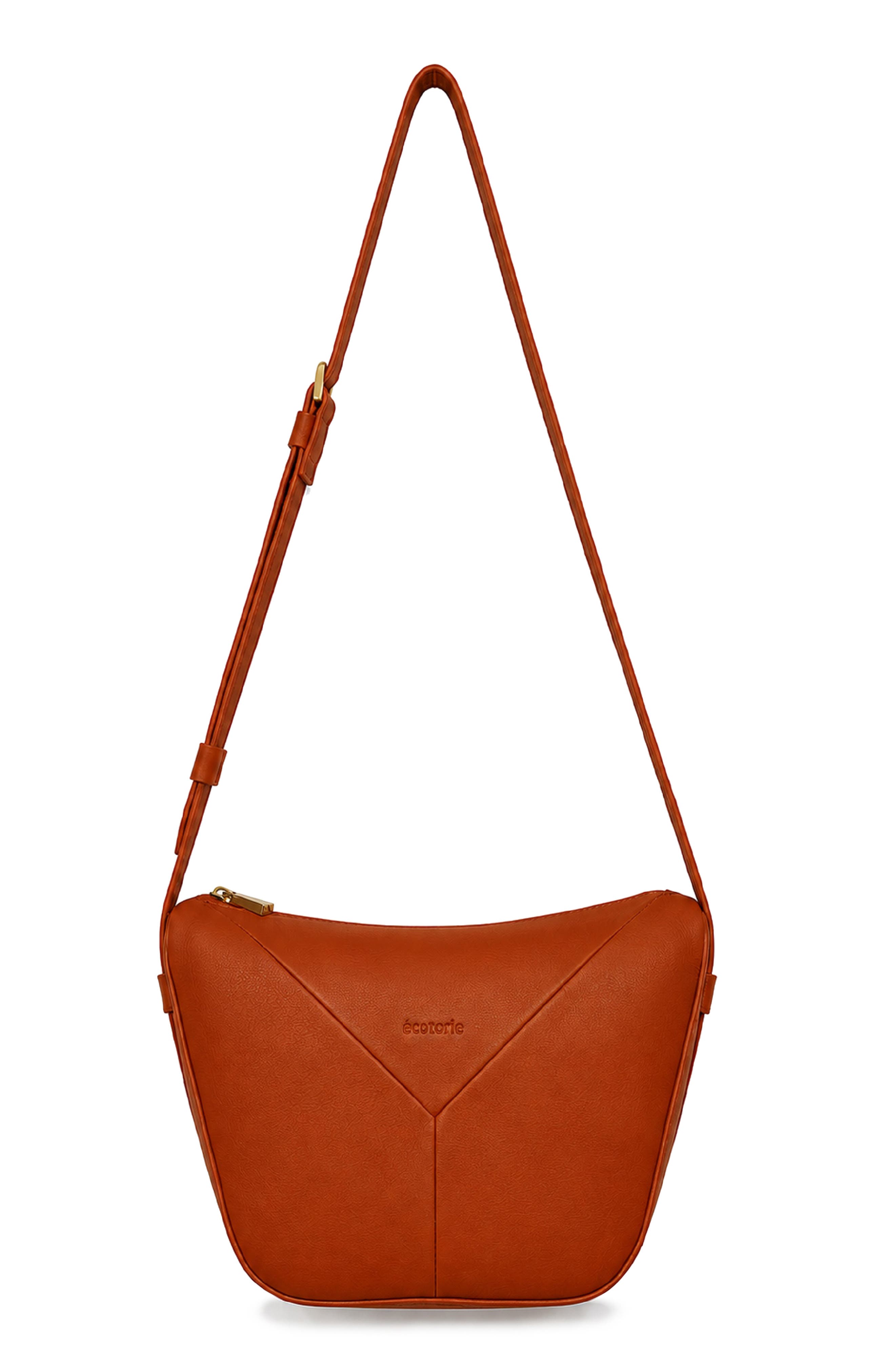 Lotta Leather Crossbody Bag, Main, color, RUST