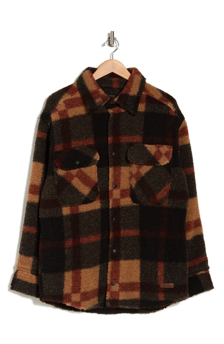 Buffalo Jeans Jadel Plaid Faux Shearling Shirt Jacket, Alternate, color,