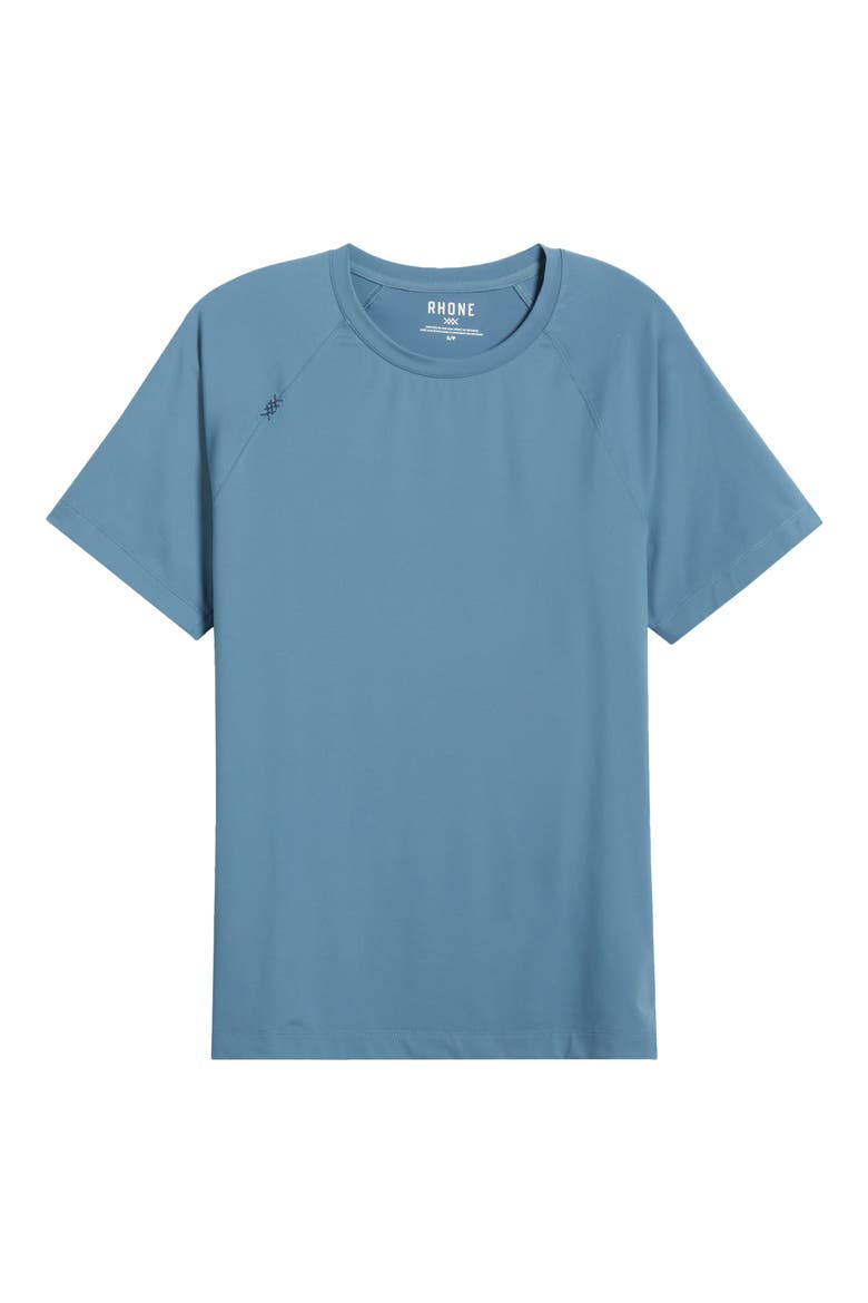 Reign Performance T-Shirt, Alternate, color, BLUE STONE