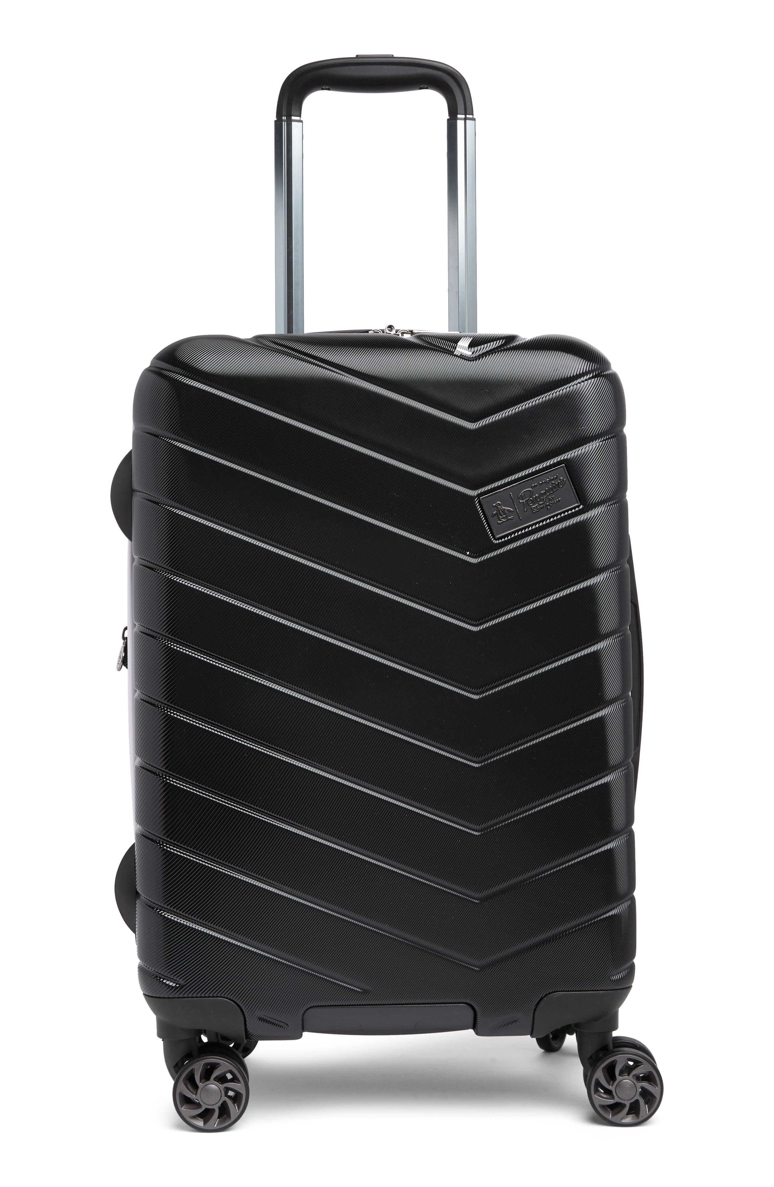 Original Penguin Aero 21" Carry-On Spinner Suitcase, Main, color, 