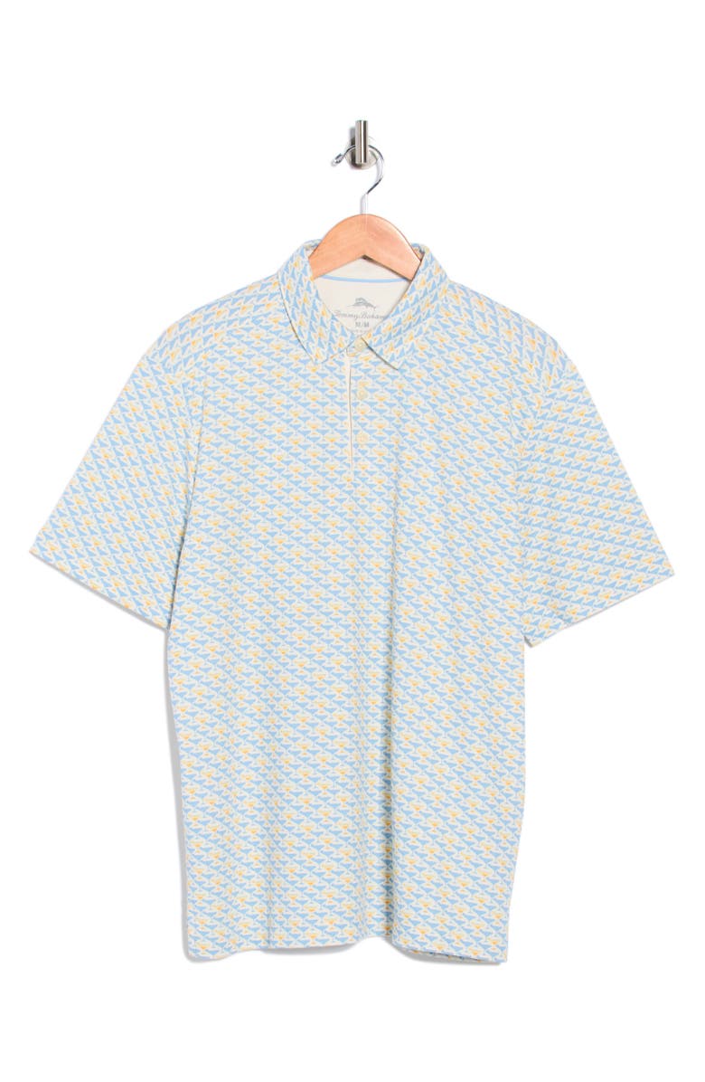 Tommy Bahama Citrus Martini Cotton Blend Polo, Main, color, Marble Cream