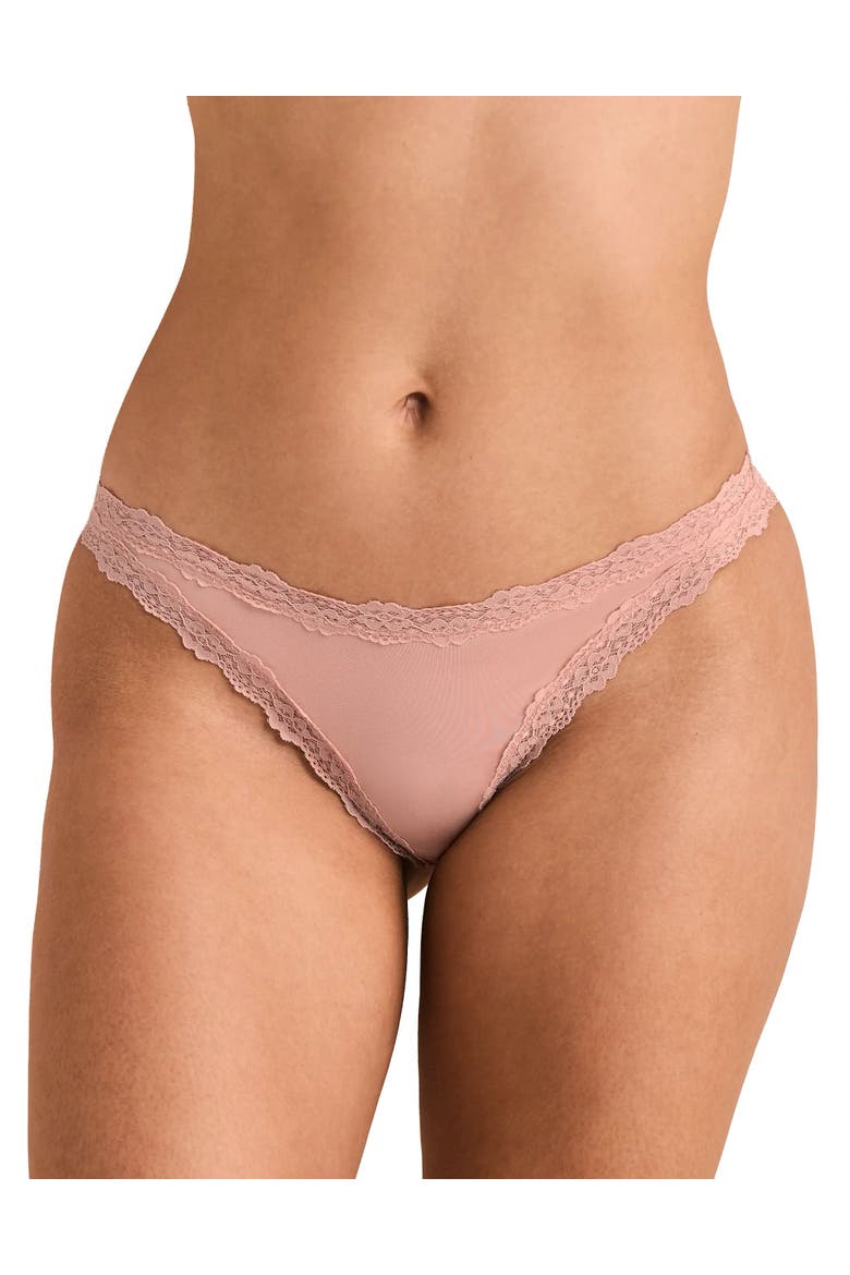 Siena High Cut Panties, Main, color, Medium beige