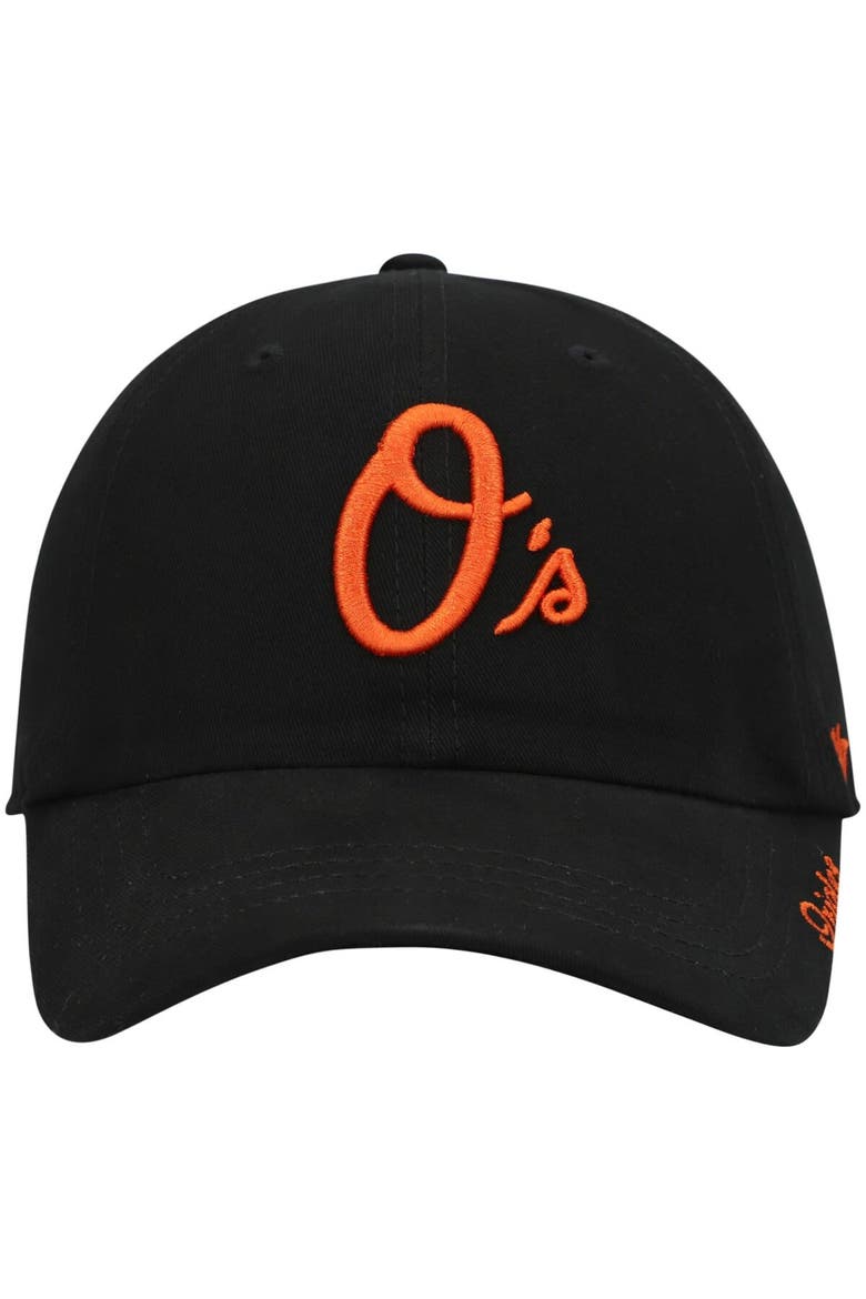 Women's '47 Black Baltimore Orioles Team Miata Clean Up Adjustable Hat, Alternate, color, Black