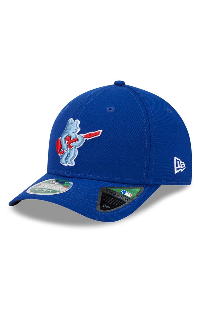 New Era Men's New Era  Royal Chicago Cubs Player Replica 9FORTY Adjustable Hat, Main, color, Royal