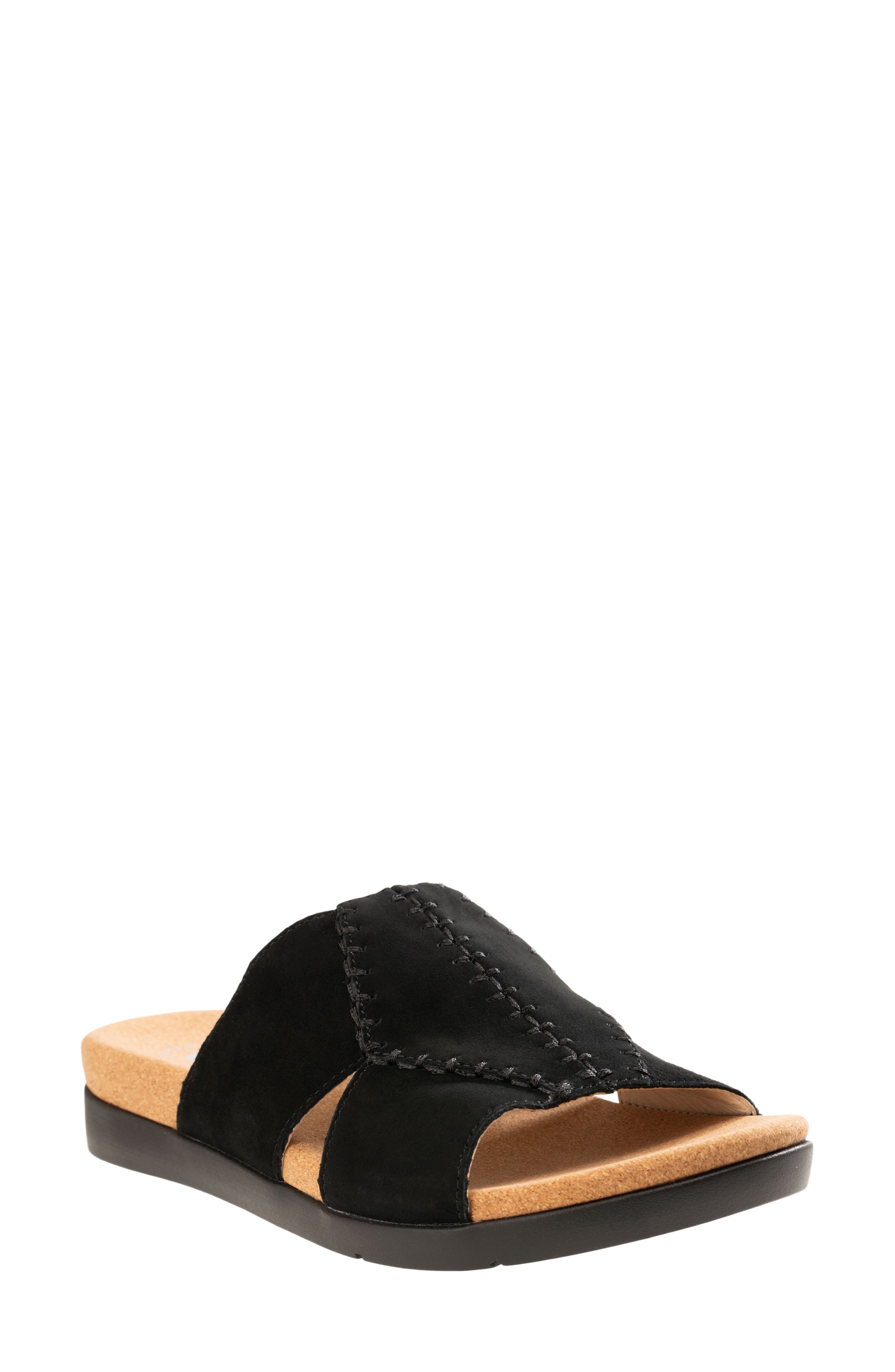 Dolce Slide Sandal, Main, color, BLACK