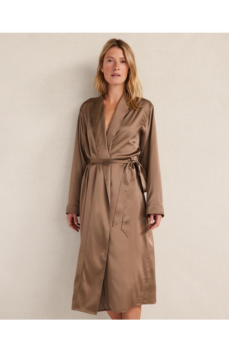 Haven Well Within Washable Silk Robe, Main, color, Sugar Chestnut