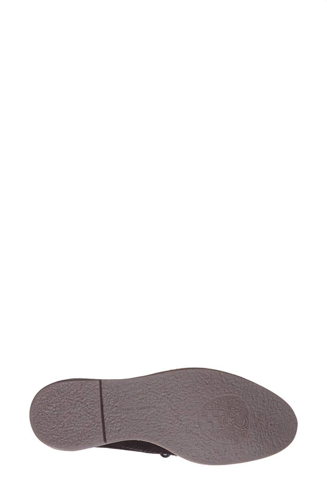 'Nilee' Flat, Alternate, color, BLACK NUBUCK SNAKE