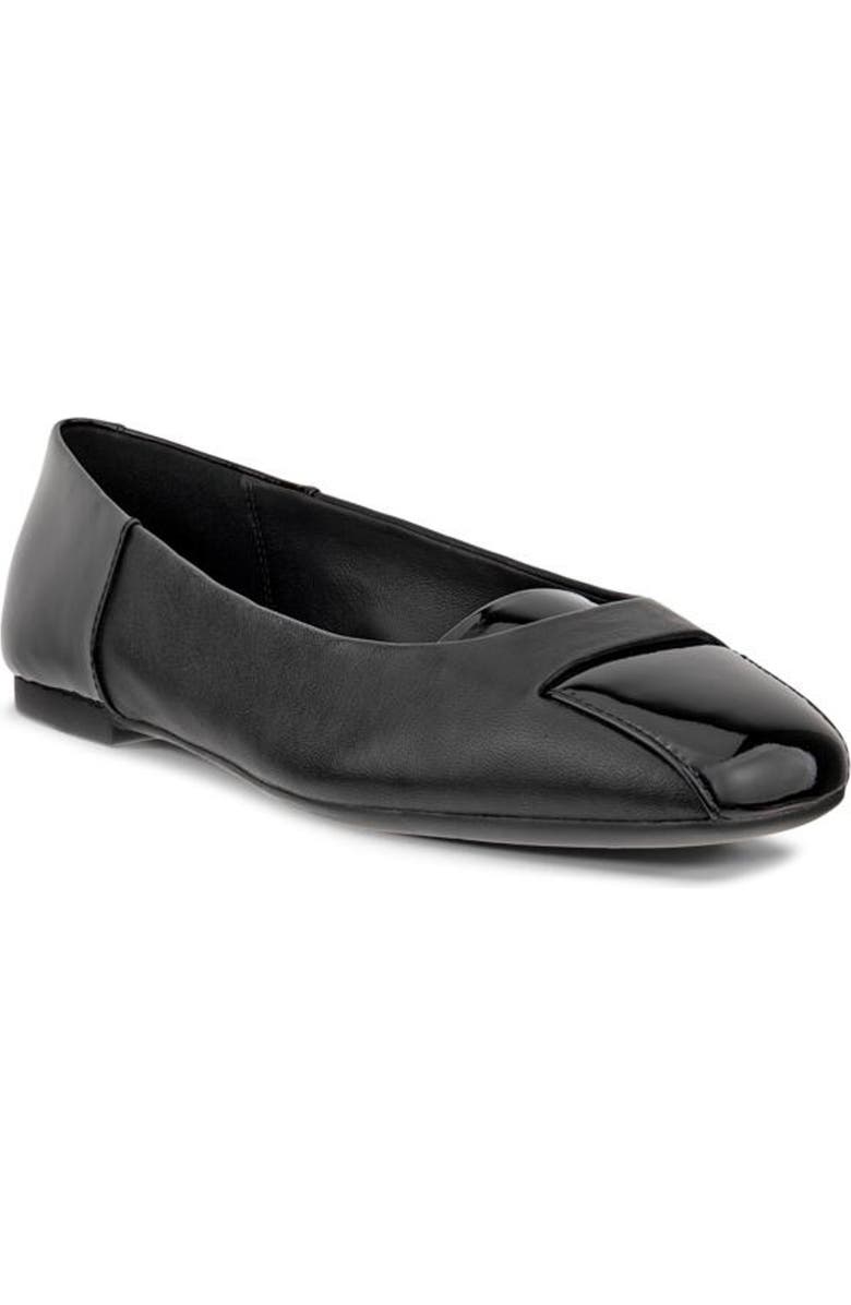 ECCO Margot Origami Ballet Flat, Main, color, Black/ Black