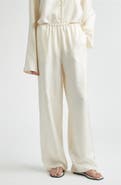 TOTEME Monogram Organic Silk Pajama Pants