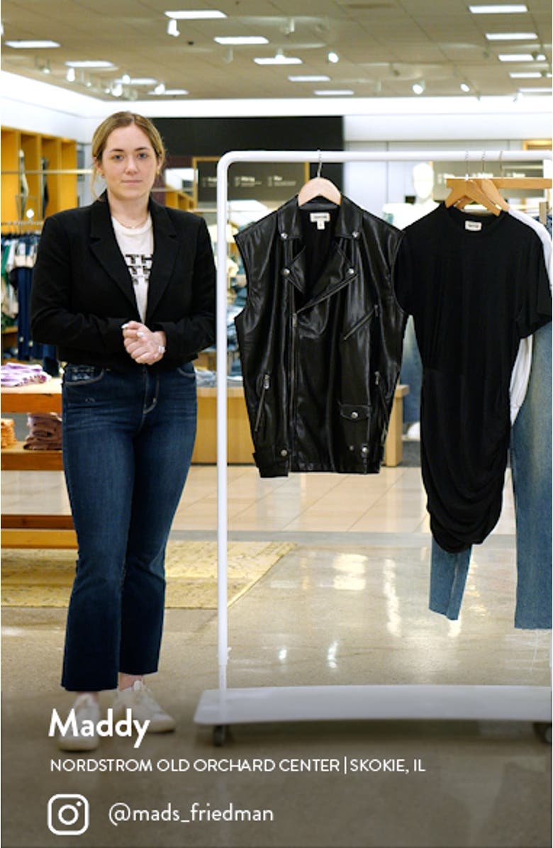 Faux Leather Moto Vest, sales video thumbnail