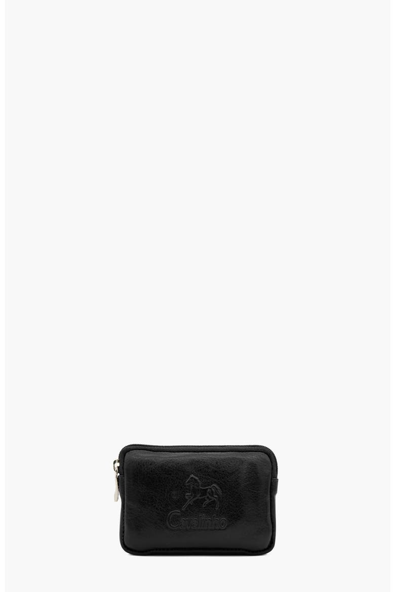 Gentleman Leather Coin Purse 534, Main, color, Black