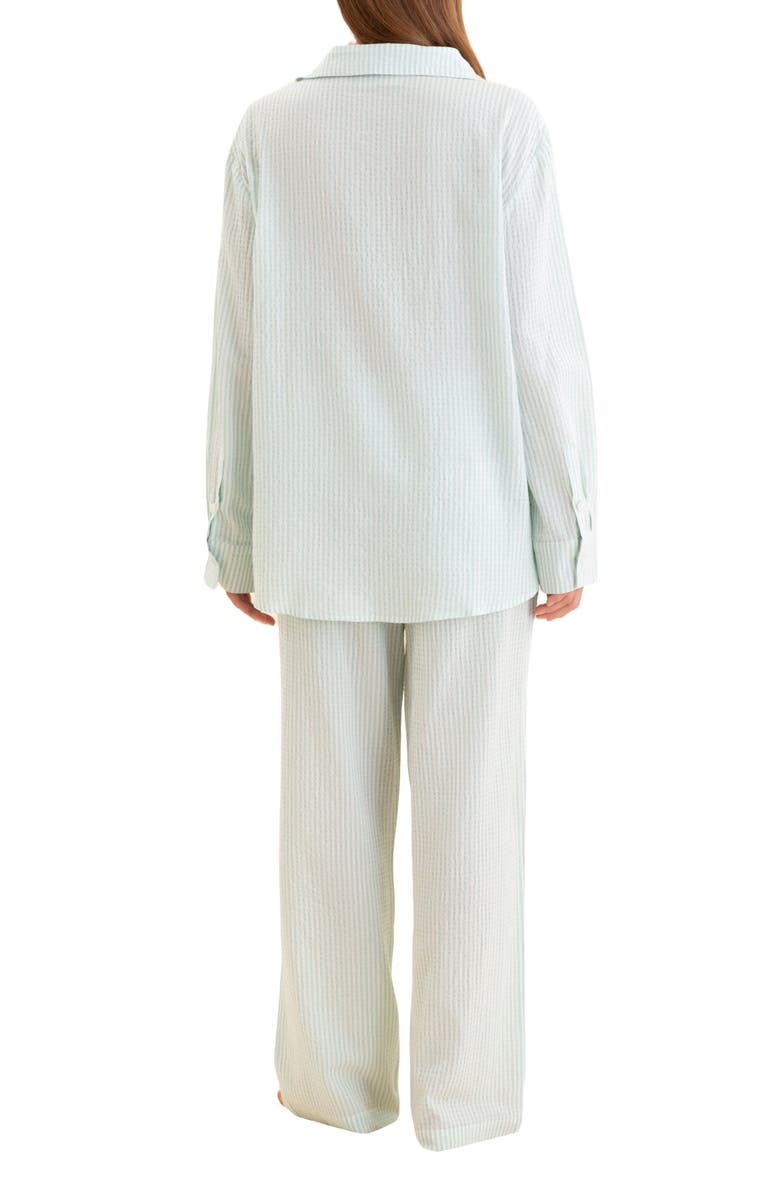 Papinelle Sabine Stripe Seersucker Pajamas, Alternate, color,