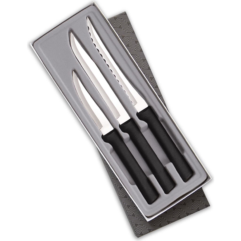 Radà Rada 3 Piece Cooking Essentials Knife Set With Gift Box In Black