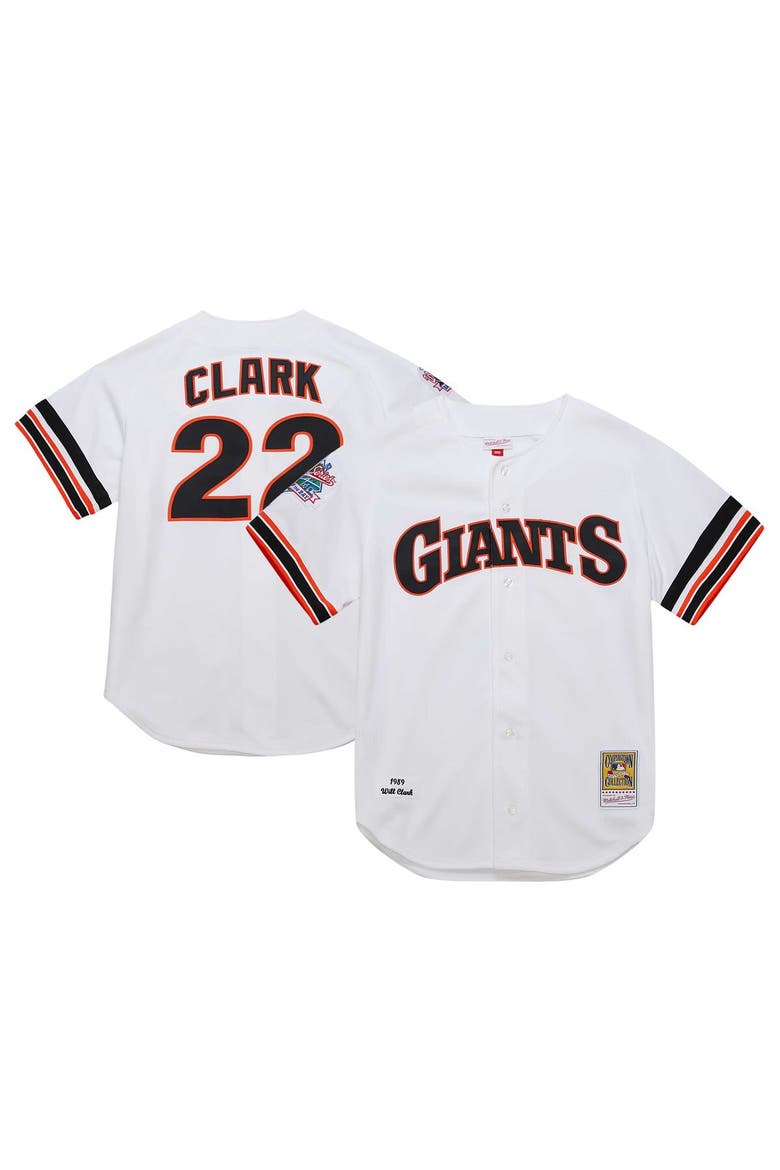 Men's Mitchell & Ness Will Clark White San Francisco Giants