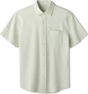 Rhone Commuter Seersucker Short Sleeve Button-Up Shirt