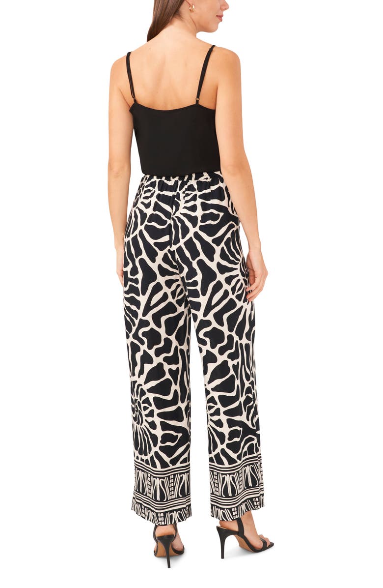 Halogen<sup>®</sup> Print Tie Waist Wide Leg Pants, Alternate, color, 