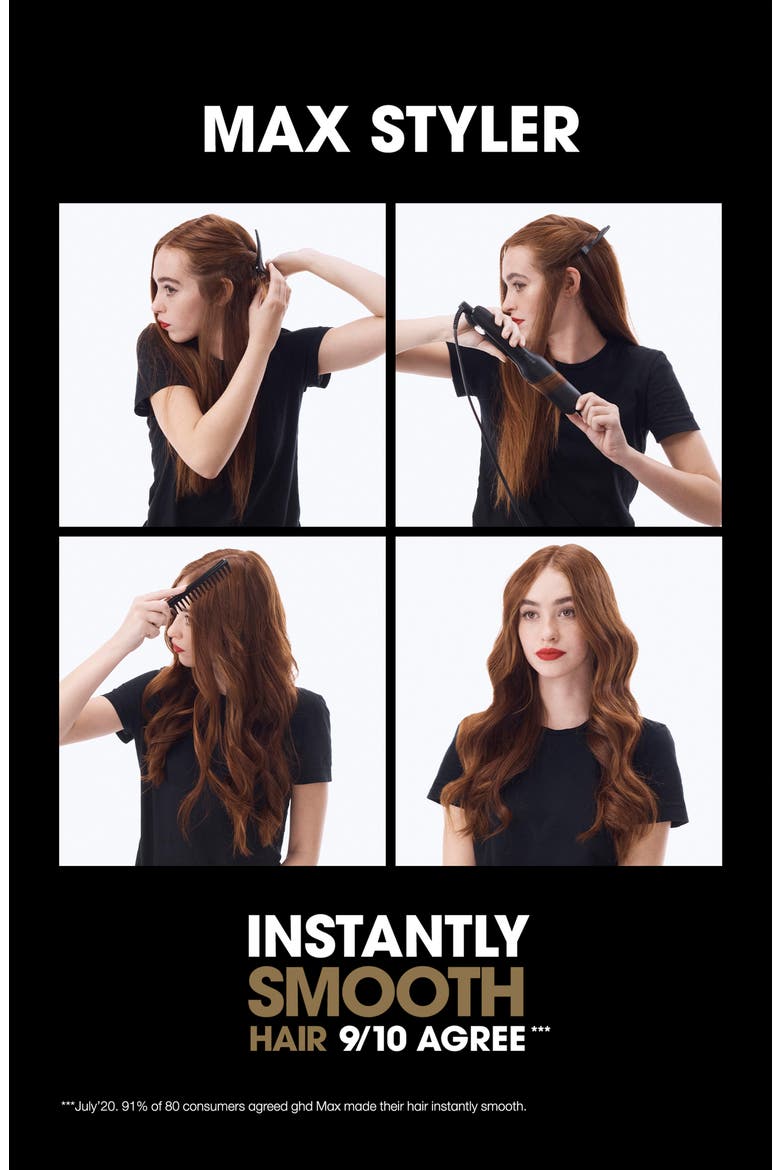 Max Styler 2-Inch Wide Plate Flat Iron, Alternate, color, BLACK