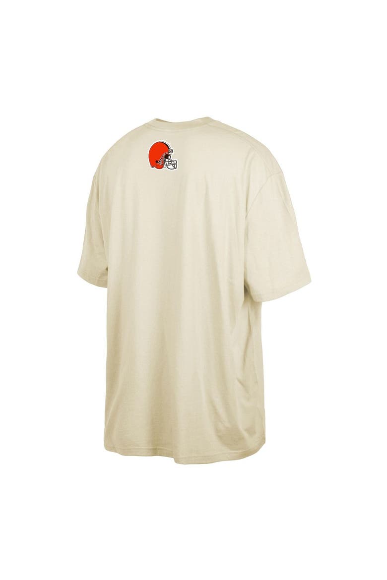 Men's New Era  Cream Cleveland Browns 2023 NFL Draft Big & Tall T-Shirt, Alternate, color, Cream