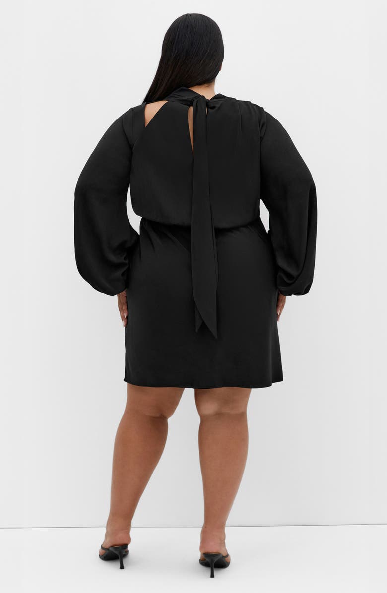 City Chic Jaylee Shoulder Cutout Long Sleeve Dress, Alternate, color,