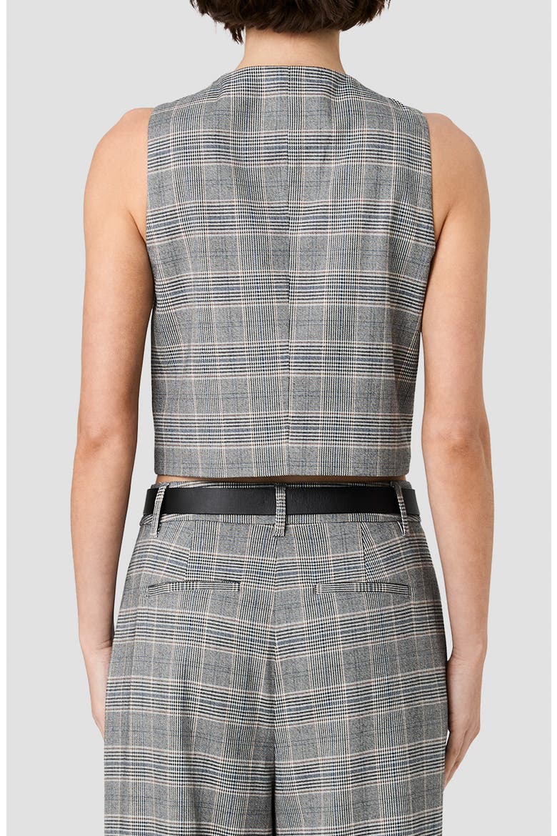 Matteo Plaid Double Breasted Sleeveless Top, Alternate, color, MATTEO PLAID SUITING