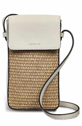 Radley Bishops Lane Straw Mini Phone Crossbody Bag