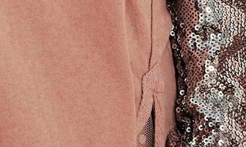 Free People Nellie Sequin Twofer Top In Mauve