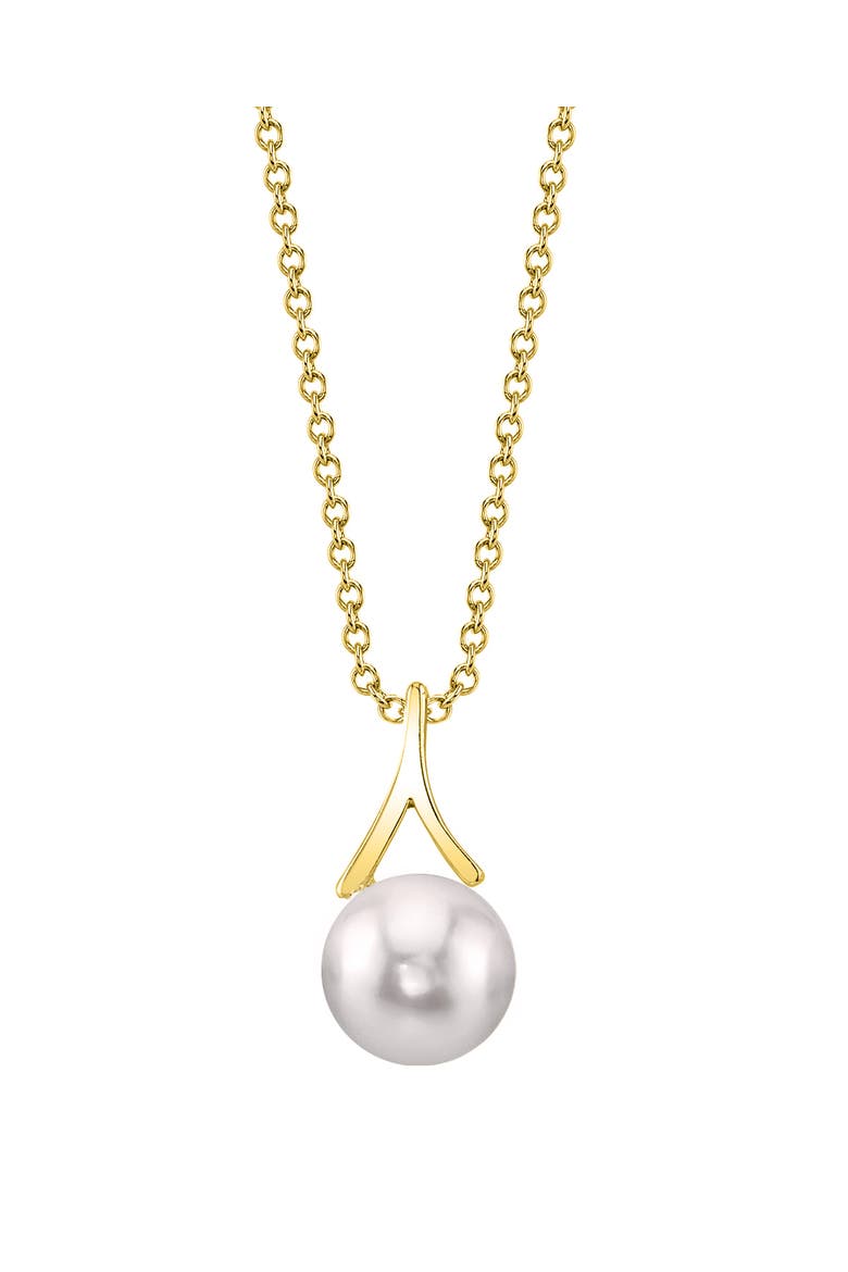 White South Sea Pearl Lindsey Pendant, Main, color, Yellow Gold