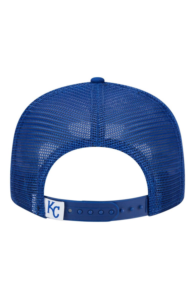 New Era Youth New Era  Royal Kansas City Royals 9FIFTY Trucker Snapback Hat, Alternate, color, Royal