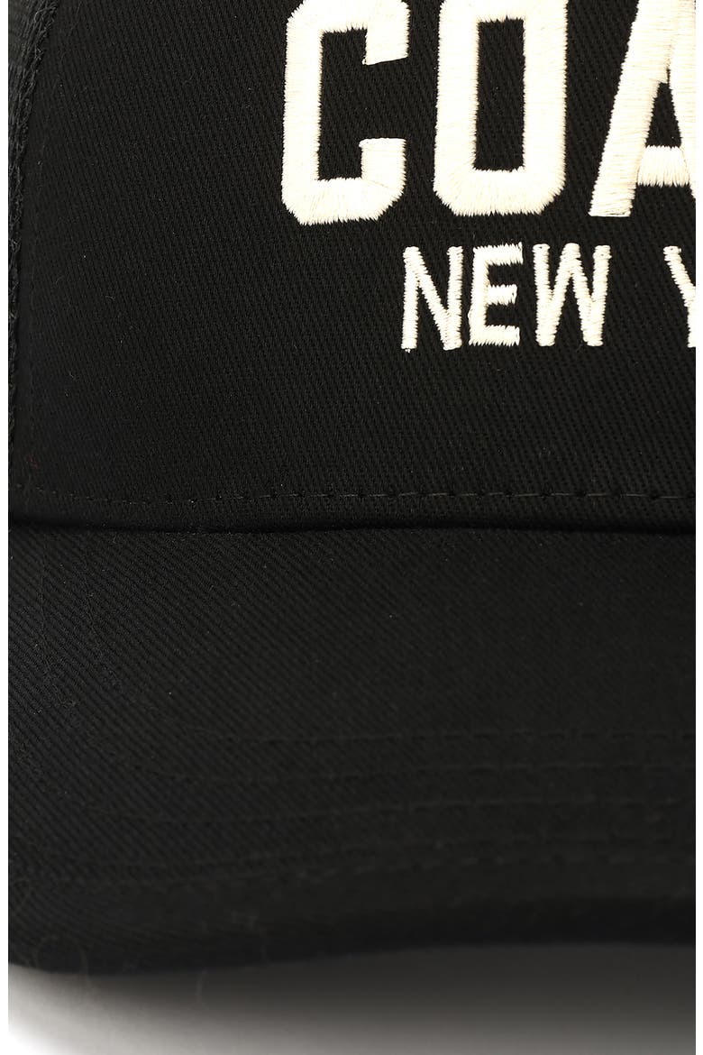 Logo Cotton Twill Trucker Hat, Alternate, color, BLACK