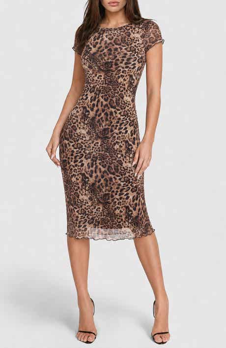 Power Mesh T-Shirt Maxi Dress