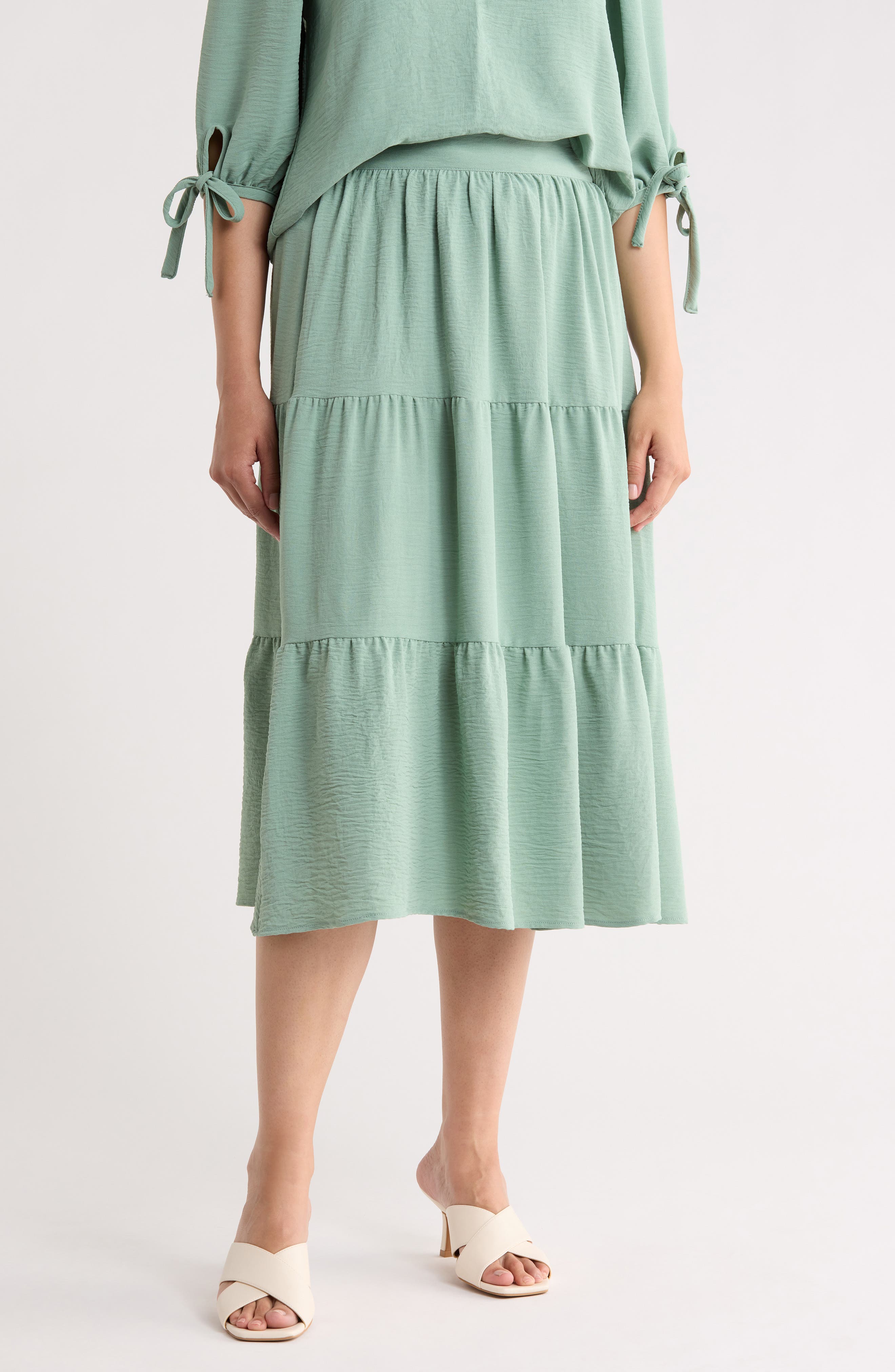 Tiered Midi Skirt - image 3