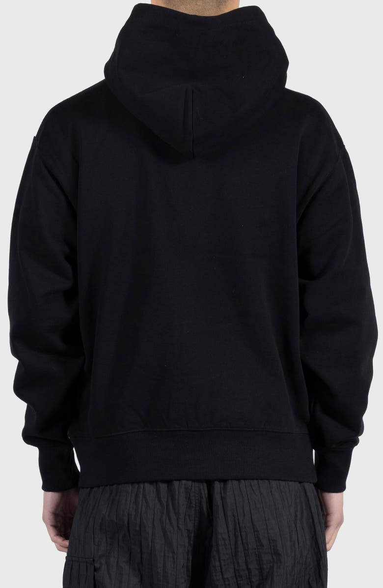 PLEASURES Career Contrast Plaid Hoodie, Alternate, color, Black