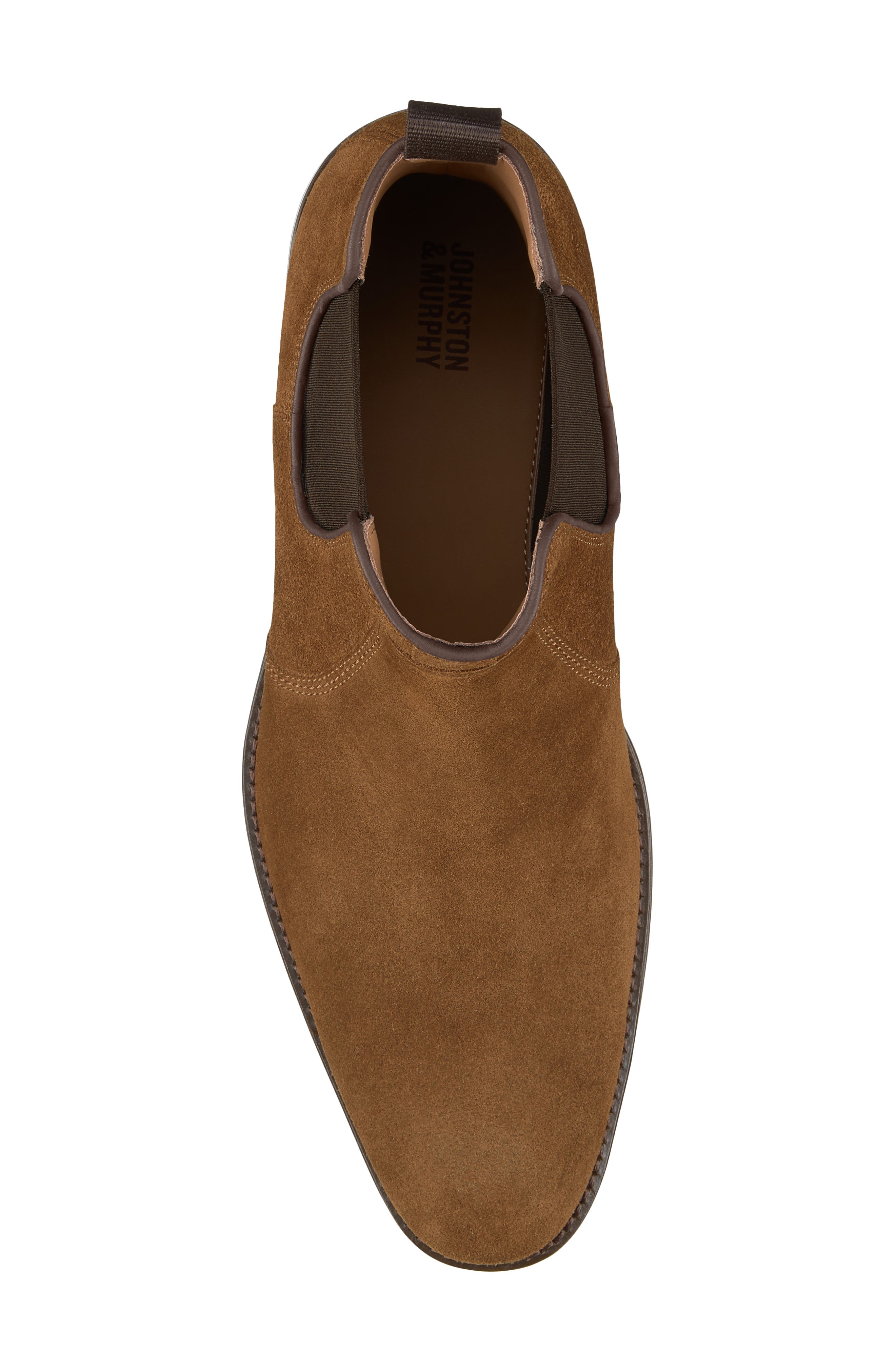 Meade Chelsea Boot, Alternate, color, DARK TAN SUEDE