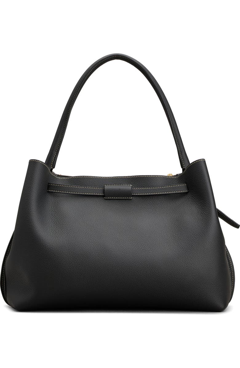 Tod's T Timeless Leather Top Handle Bag, Alternate, color, Nero
