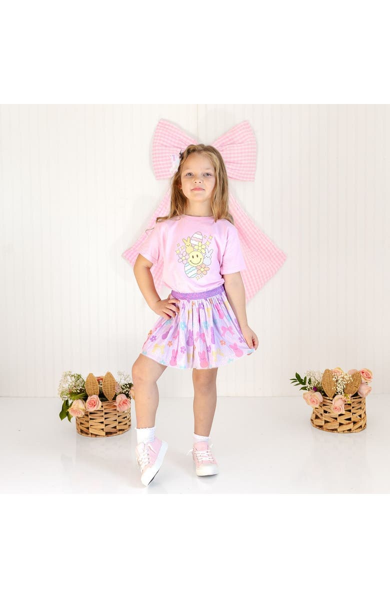 Sweet Wink Easter Doodle Short Sleeve T-Shirt, Alternate, color, Pink