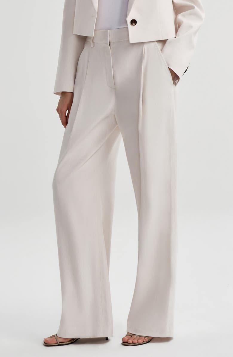 A.L.C. Winston Linen Blend Pants, Alternate, color, Buttercream