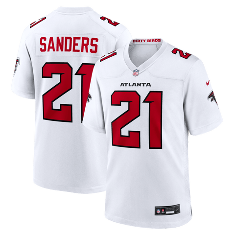 Men's Nike Deion Sanders White Atlanta Falcons Retired Player Game Jersey