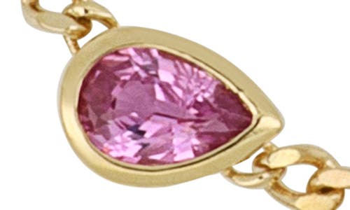 Bony Levy El Mar Diamond & Pink Sapphire Bracelet In 18k Yellow Gold