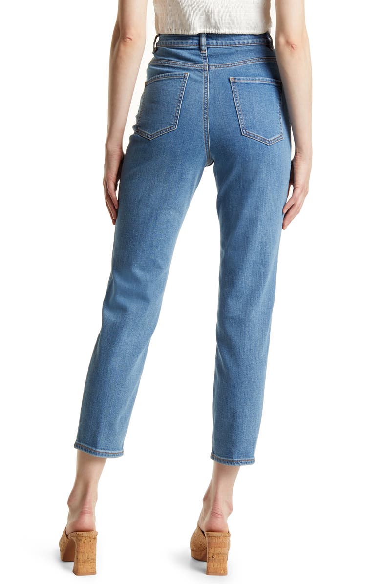 ASOS DESIGN High Waist Slim Mom Jeans, Alternate, color, 