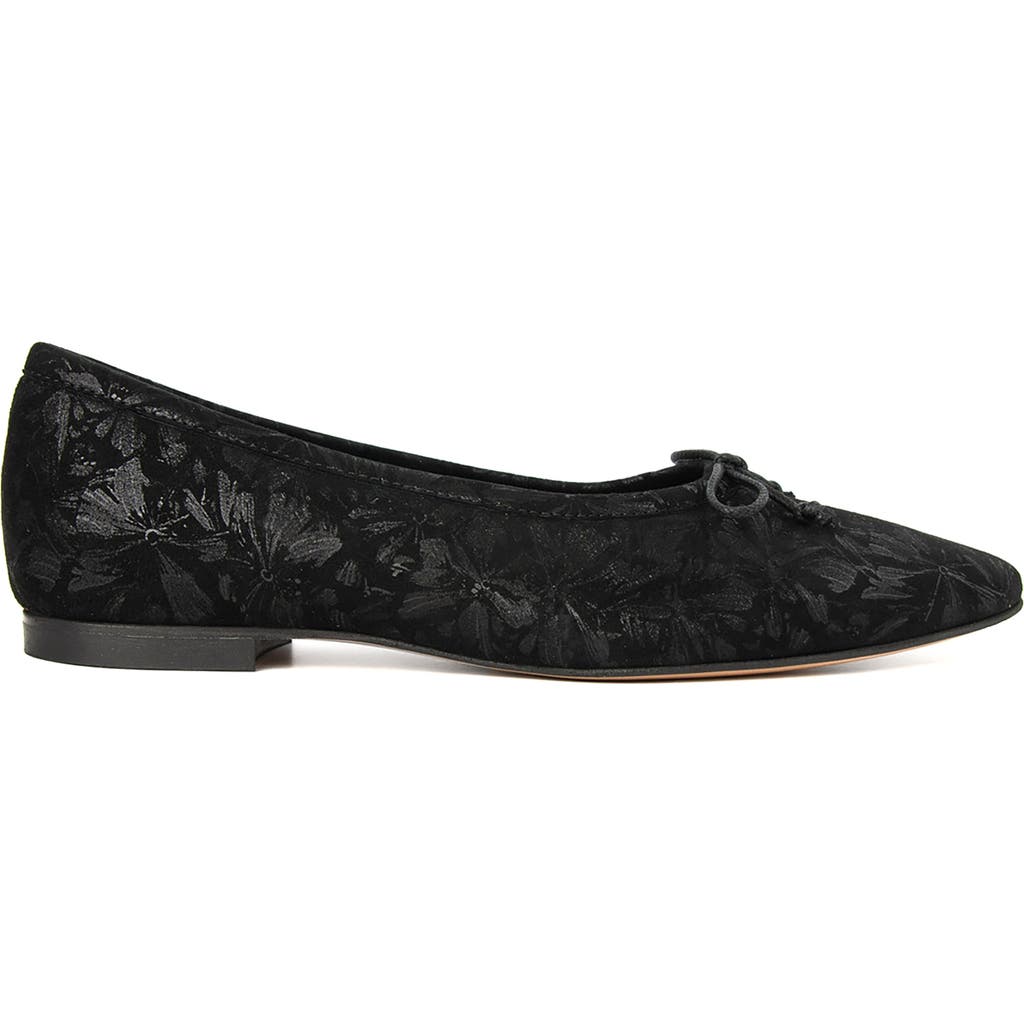 Menina Step Amelie Leather Ballet Flat In Black