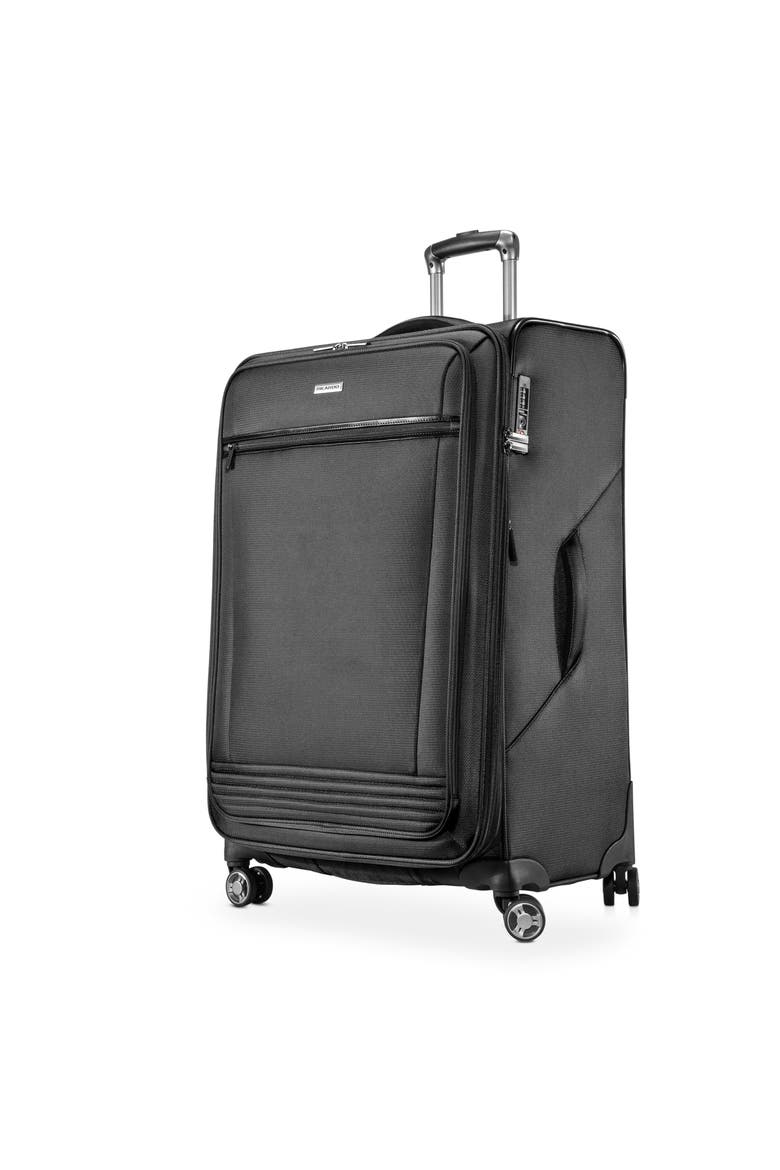 Avalon Softside 28" Checked Spinner, Main, color, Black