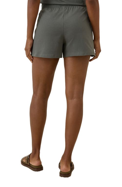 Pact Organic Cotton Cool Stretch Lounge Short In Gray