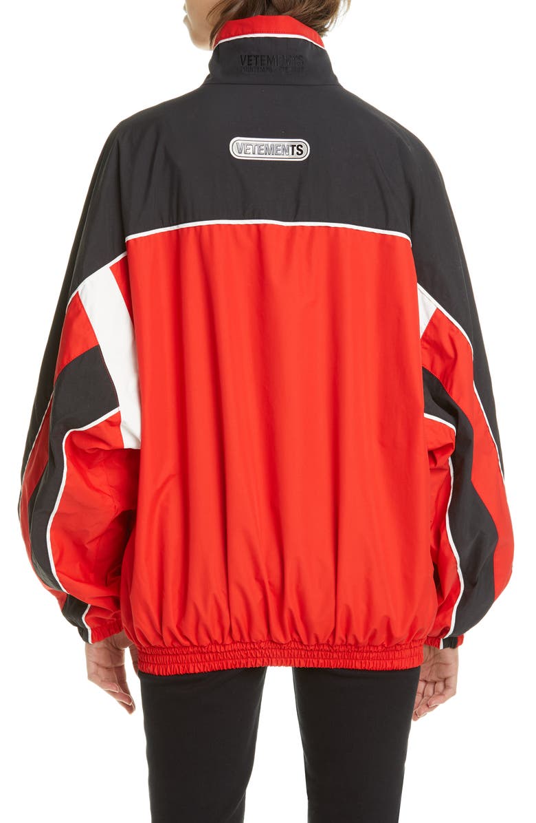 VETEMENTS Oversize Colorblock Track Jacket, Alternate, color,