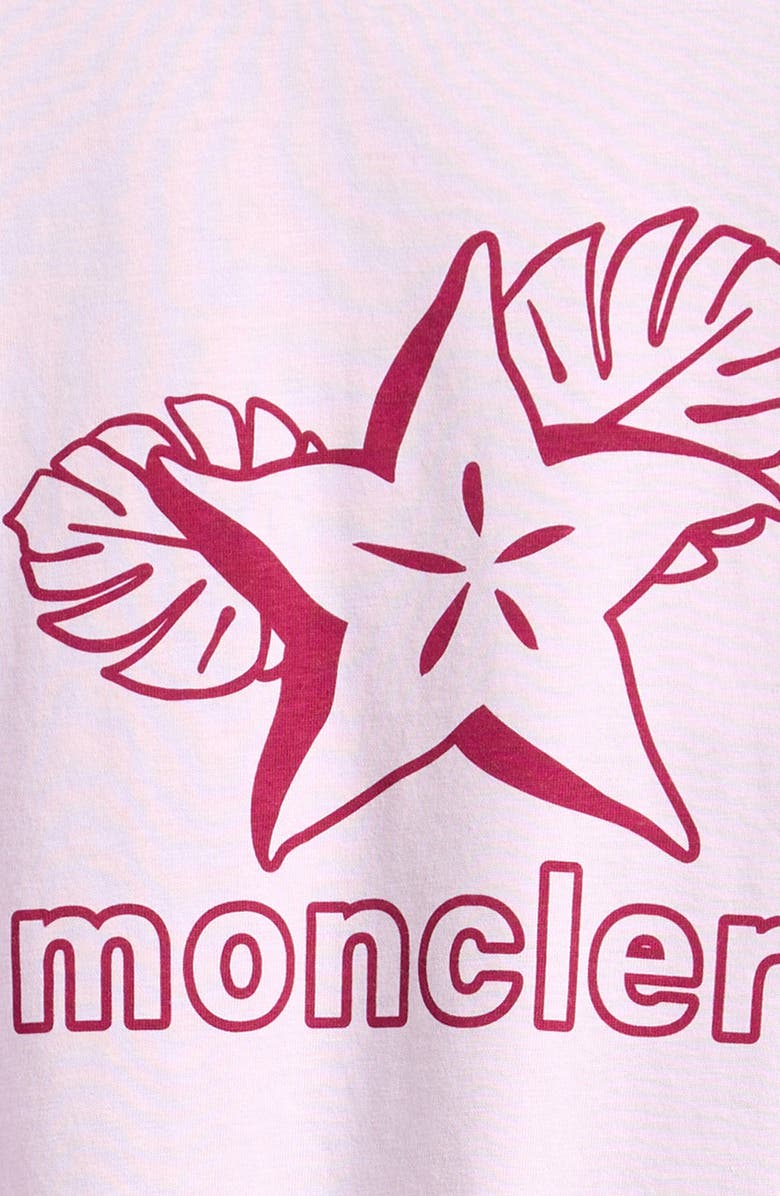 Moncler Kids
 Logo Patch Graphic T-Shirt, Alternate, color, Lavender