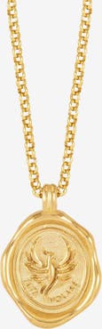 Dower & Hall Men's 'Fly High' Phoenix Talisman Necklace